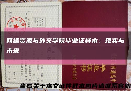 网络资源与外交学院毕业证样本：现实与未来缩略图