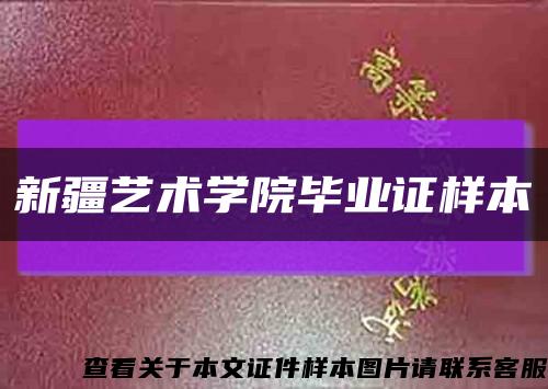 新疆艺术学院毕业证样本缩略图