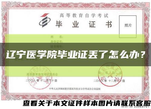 辽宁医学院毕业证丢了怎么办？缩略图