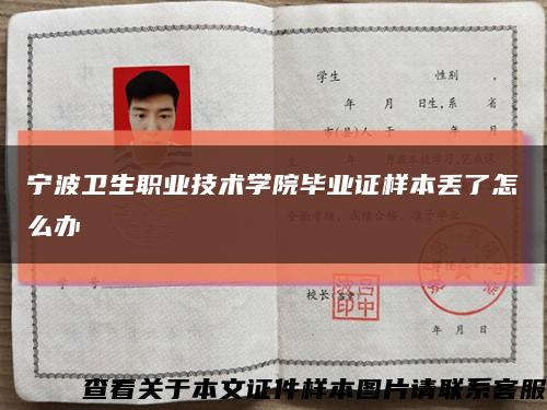 宁波卫生职业技术学院毕业证样本丢了怎么办缩略图