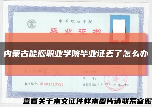 内蒙古能源职业学院毕业证丢了怎么办缩略图