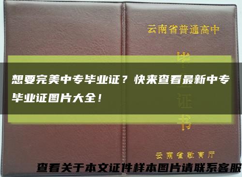 想要完美中专毕业证？快来查看最新中专毕业证图片大全！缩略图