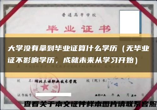 大学没有拿到毕业证算什么学历（无毕业证不影响学历，成就未来从学习开始）缩略图