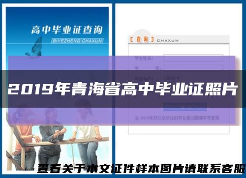 2019年青海省高中毕业证照片缩略图