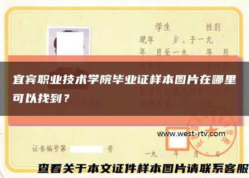 宜宾职业技术学院毕业证样本图片在哪里可以找到？缩略图