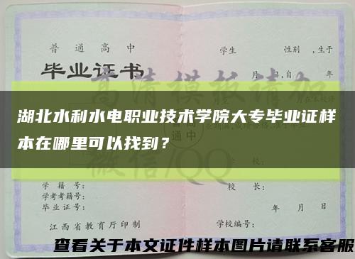 湖北水利水电职业技术学院大专毕业证样本在哪里可以找到？缩略图