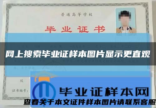 网上搜索毕业证样本图片显示更直观缩略图