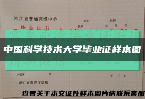 中国科学技术大学毕业证样本图缩略图