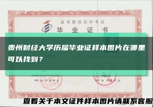 贵州财经大学历届毕业证样本图片在哪里可以找到？缩略图