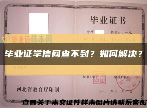 毕业证学信网查不到？如何解决？缩略图