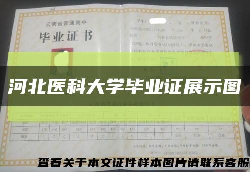 河北医科大学毕业证展示图缩略图