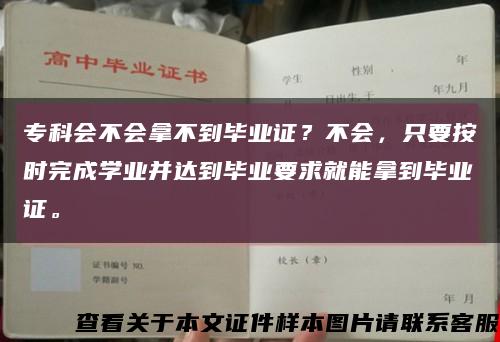 专科会不会拿不到毕业证？不会，只要按时完成学业并达到毕业要求就能拿到毕业证。缩略图