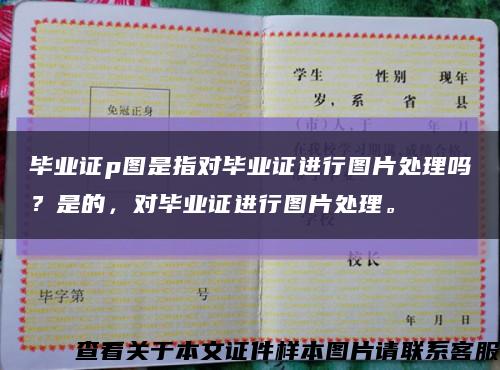 毕业证p图是指对毕业证进行图片处理吗？是的，对毕业证进行图片处理。缩略图