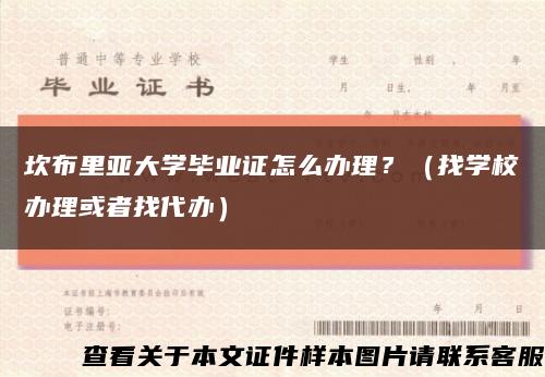 坎布里亚大学毕业证怎么办理？（找学校办理或者找代办）缩略图