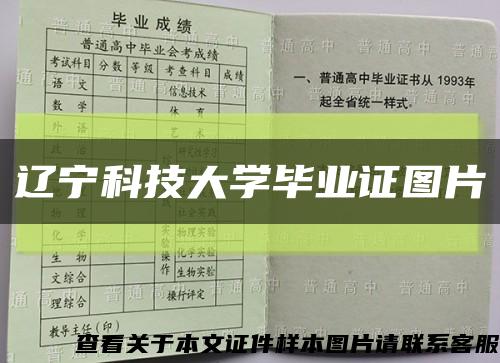 辽宁科技大学毕业证图片缩略图