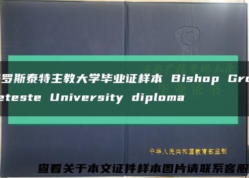 格罗斯泰特主教大学毕业证样本 Bishop Grosseteste University diploma缩略图