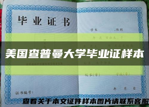 美国查普曼大学毕业证样本缩略图