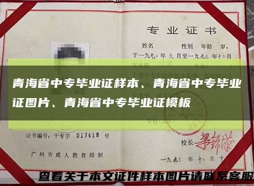 青海省中专毕业证样本、青海省中专毕业证图片、青海省中专毕业证模板缩略图