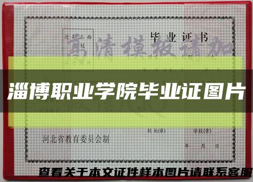 淄博职业学院毕业证图片缩略图