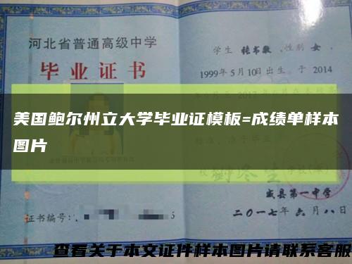 美国鲍尔州立大学毕业证模板=成绩单样本图片缩略图