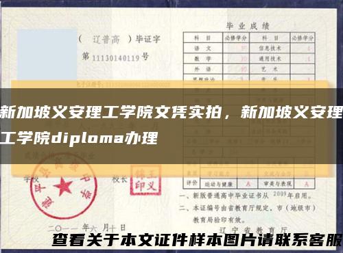 新加坡义安理工学院文凭实拍，新加坡义安理工学院diploma办理缩略图