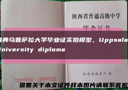 瑞典乌普萨拉大学毕业证实拍模型，Uppsala University diploma缩略图