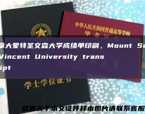 加拿大蒙特圣文森大学成绩单印刷，Mount Saint Vincent University transcript缩略图