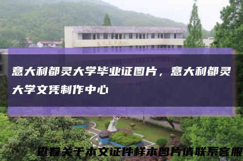 意大利都灵大学毕业证图片，意大利都灵大学文凭制作中心缩略图