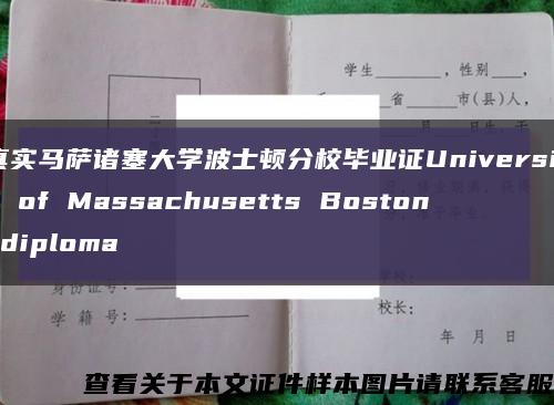 真实马萨诸塞大学波士顿分校毕业证University of Massachusetts Boston diploma缩略图
