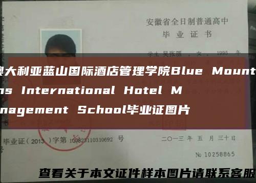 澳大利亚蓝山国际酒店管理学院Blue Mountains International Hotel Management School毕业证图片缩略图