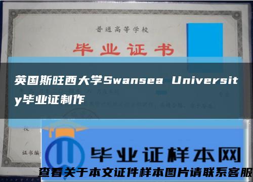 英国斯旺西大学Swansea University毕业证制作缩略图