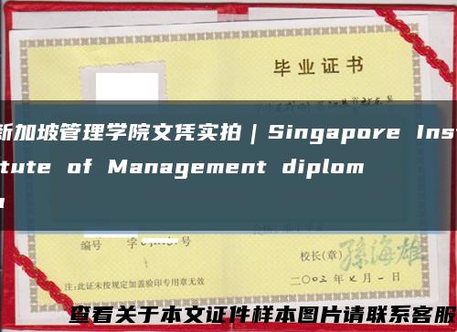 新加坡管理学院文凭实拍｜Singapore Institute of Management diploma缩略图