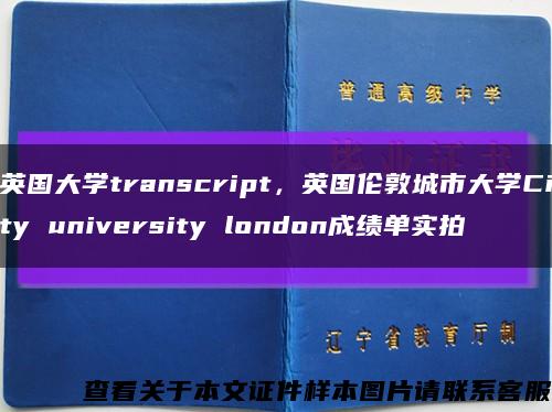 英国大学transcript，英国伦敦城市大学City university london成绩单实拍缩略图