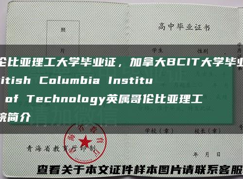 哥伦比亚理工大学毕业证，加拿大BCIT大学毕业证British Columbia Institute of Technology英属哥伦比亚理工学院简介缩略图