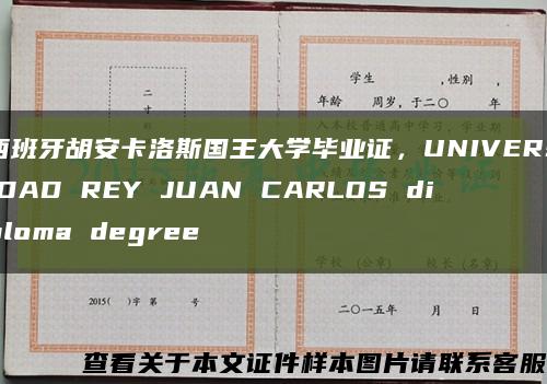 西班牙胡安卡洛斯国王大学毕业证，UNIVERSIDAD REY JUAN CARLOS diploma degree缩略图