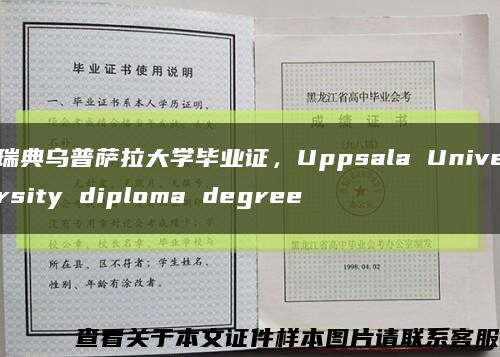 瑞典乌普萨拉大学毕业证，Uppsala University diploma degree缩略图