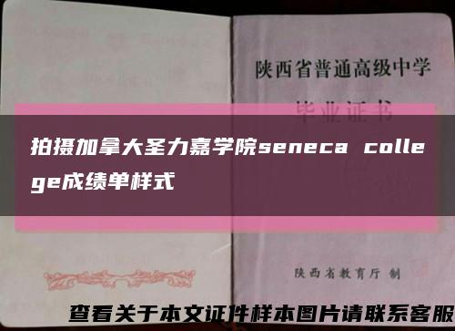 拍摄加拿大圣力嘉学院seneca college成绩单样式缩略图