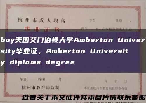 buy美国艾门伯顿大学Amberton University毕业证，Amberton University diploma degree缩略图