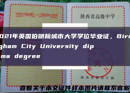 2021年英国伯明翰城市大学学位毕业证，Birmingham City University diploma degree缩略图