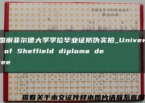 英国谢菲尔德大学学位毕业证防伪实拍_University of Sheffield diploma degree缩略图