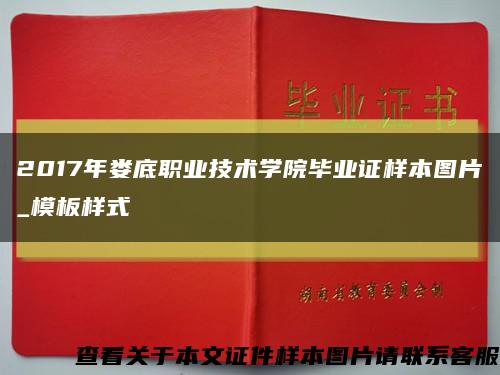 2017年娄底职业技术学院毕业证样本图片_模板样式缩略图