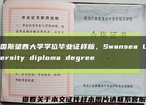 英国斯望西大学学位毕业证样版，Swansea University diploma degree缩略图