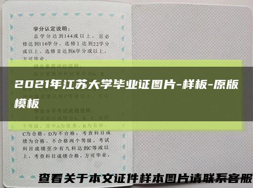 2021年江苏大学毕业证图片-样板-原版模板缩略图