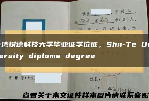 台湾树德科技大学毕业证学位证，Shu-Te University diploma degree缩略图