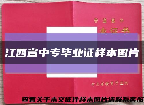 江西省中专毕业证样本图片缩略图