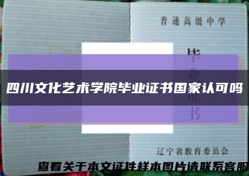 四川文化艺术学院毕业证书国家认可吗缩略图