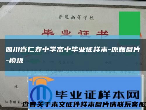 四川省仁寿中学高中毕业证样本-原版图片-模板缩略图