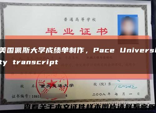 美国佩斯大学成绩单制作，Pace University transcript缩略图