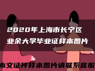 2020年上海市长宁区业余大学毕业证样本图片缩略图