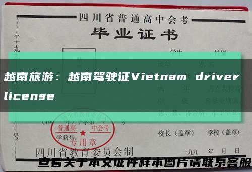 越南旅游：越南驾驶证Vietnam driver license缩略图